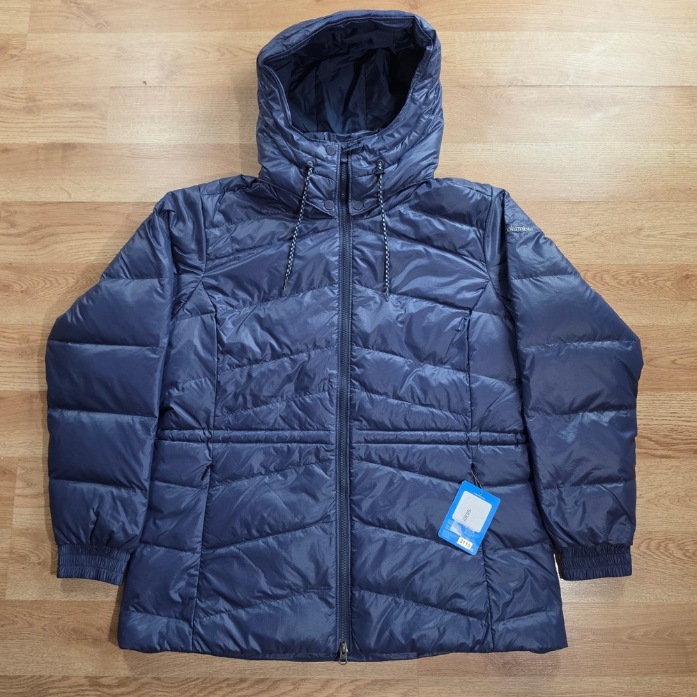 Columbia Down Puffer Icy Heights II Jacket Mens XL Hooded Insulated WL9373
